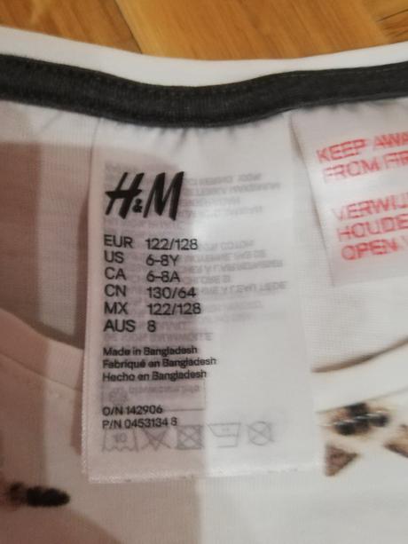 Pyžamo s 3/4 nohavicami, h&m,128