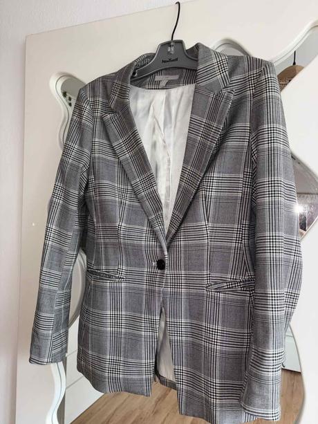 Kárované sako h&m 36, h&m,36 / s