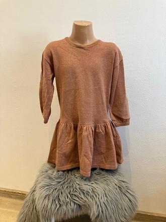 Dievčenské lesklé šaty h&m (110-116), h&m,110