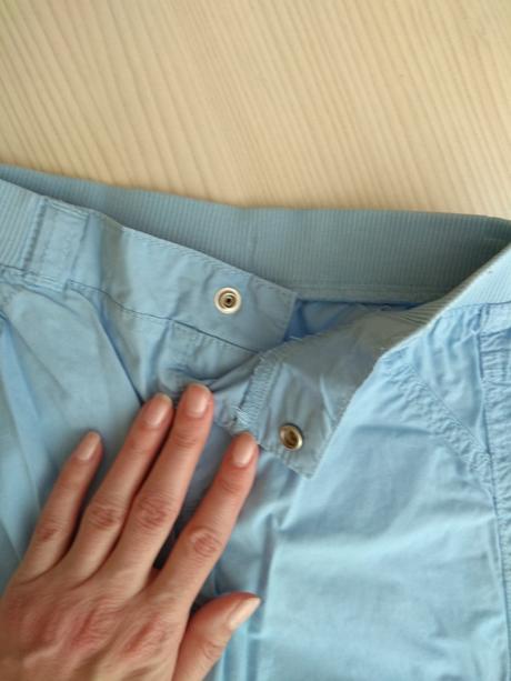 Bledomodre letné nohavice, f&f,86