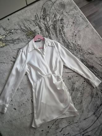 Saténové šaty, zara,xs