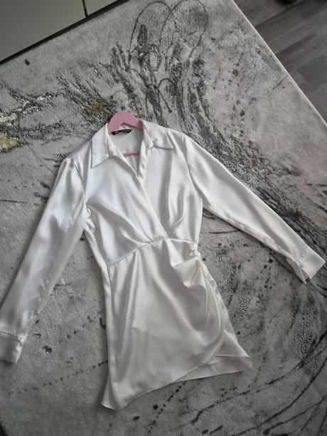Saténové šaty, zara,xs