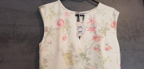 Bledožlté kvietkované šaty, next,40 / l