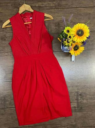 Červené šaty veľ. 36, h&m,s