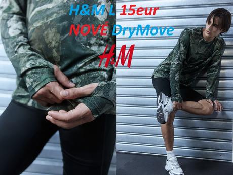 Tričko hm drymove bežecké tmavozelené, h&m,l