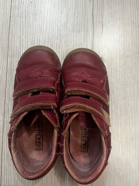 Tmavoružové kožené tenisky, rak,26