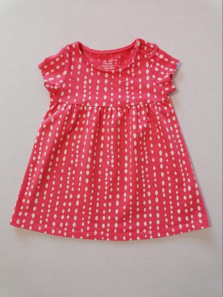 Bielo-cervene bavlnene saty, f&f,74