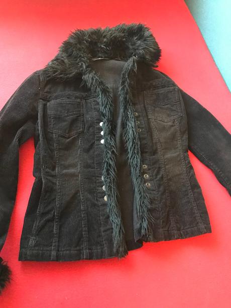 Kabatik menčestrovy s umelou kozusinou,v.s,zn.mng, mango,s