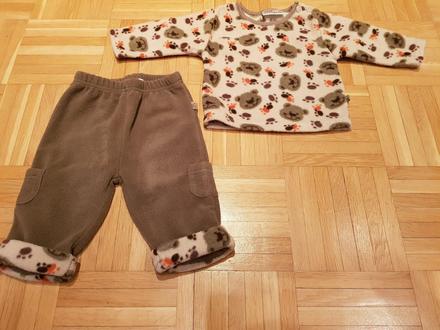 Teplé nohavice s mikinou, okay,62