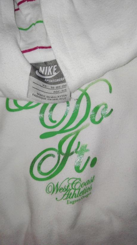 Mikinka biela nike, nike,98