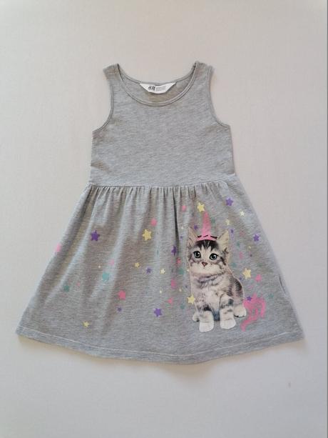 Šaty s mačičkou, h&m,98