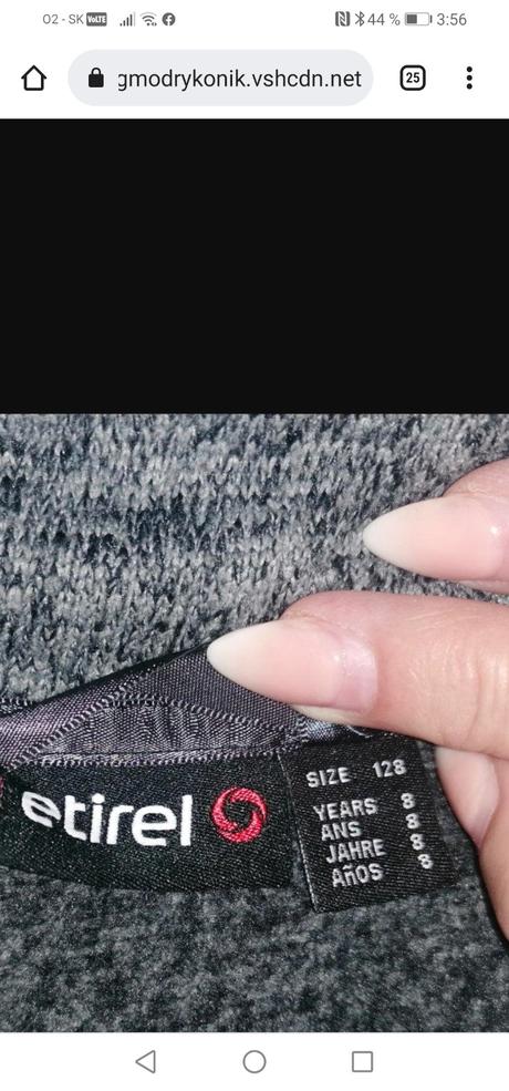 Mikinka zn.etirel č. 128, etirel,128