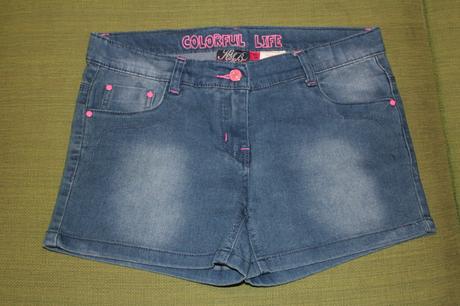 Kvalitné tenké riflové šortky, xs