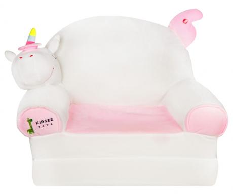 Plyšové kresielko rozkladacie 3v1 jednorožec, smo,