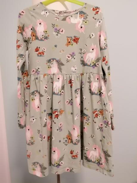 Krásne šatičky s motívom zvieratiek, h&m,134