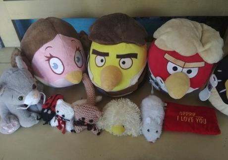 Star wars angry birds plyš, ručne pletené hračky, 