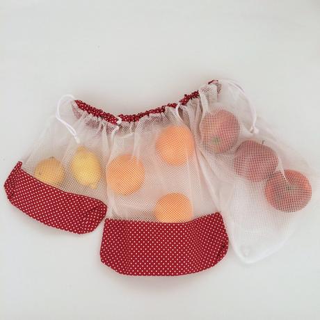 Eko vrecúška zo sieťky- sada 3 ks,