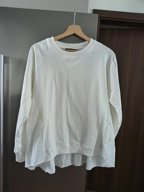 Bebe biela luxusná biela tenšia mikina l, bebe,l