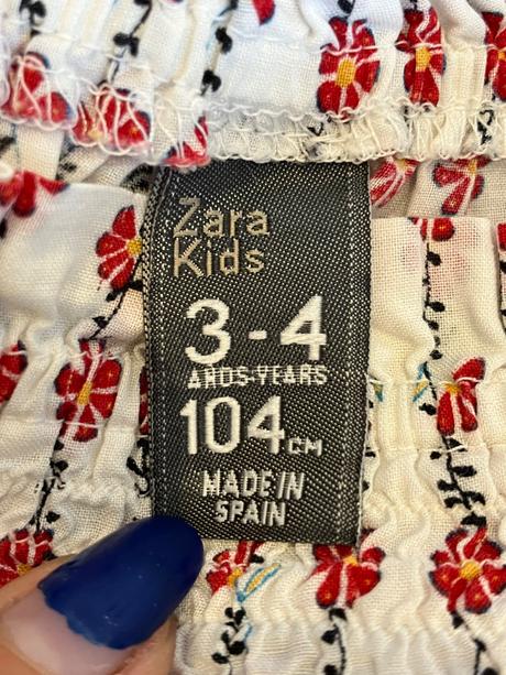 Dievčenská kvetovaná blúzka zara (3-4 r.), zara,104