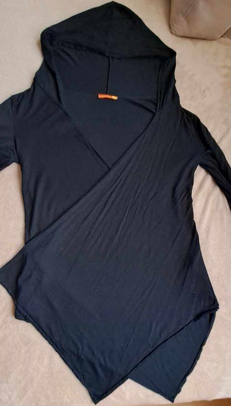 Bavlnený kardigán fishbone zvláštny strih, fishbone,l