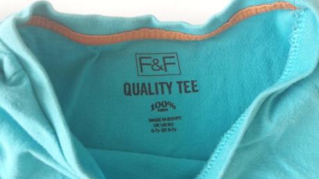 Bavlnené tričko 6--8 rokov, f&f,122