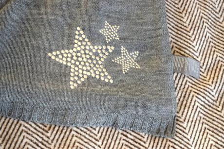 Príjemný šál s hviezdičkami tchibo, tcm,158