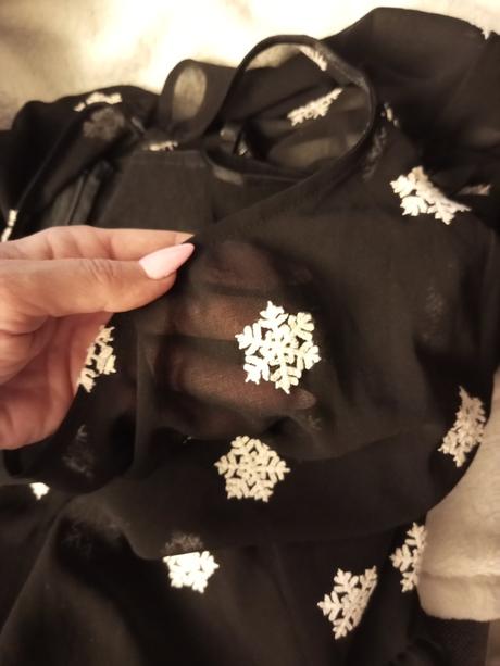 Tylové šaty s vločkami voodoo vixen, 38 / xl