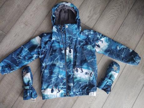 Zimná bunda zn.molo, motív tučniaci, 128