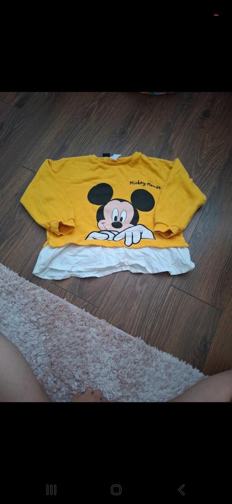 Predĺžená disney mikina, zara,128