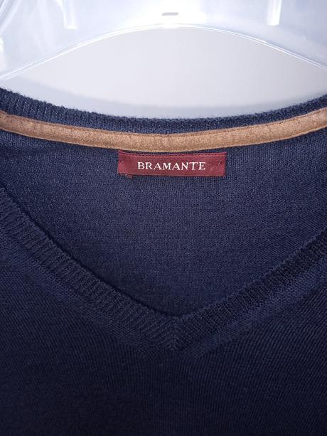 Tmavomodrý vlnený sveter, m