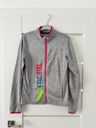 Športova mikinka pre dievčata, crivit,158