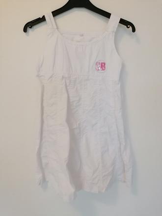 Biele šaty na ramienka pre 10r, 140