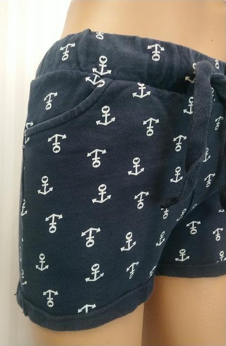 Dámske tmavo modré šortky, vzor, nkd, xs, nkd,xs