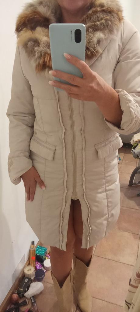 Krasna bunda s pravou kožušinou, m