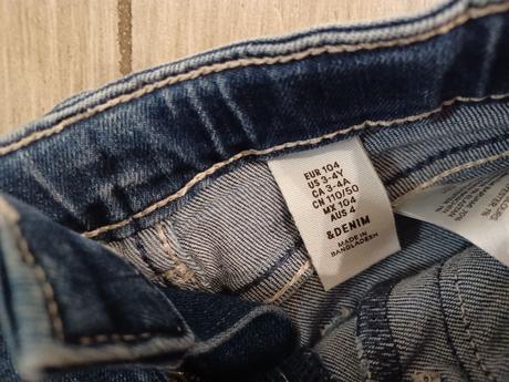 Riflové šortky, denim,104