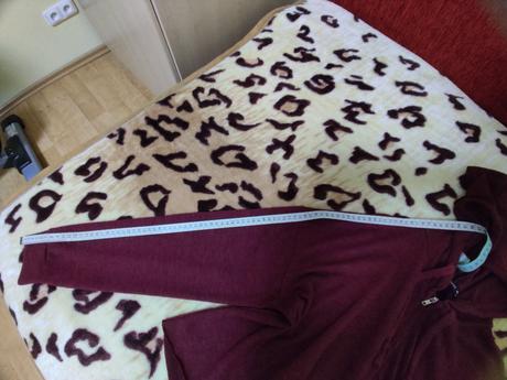 Trendy bordova mikinka na zips, m