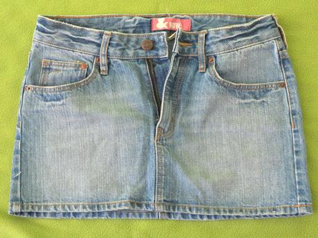 Krátka riflová suknička, h&m,152