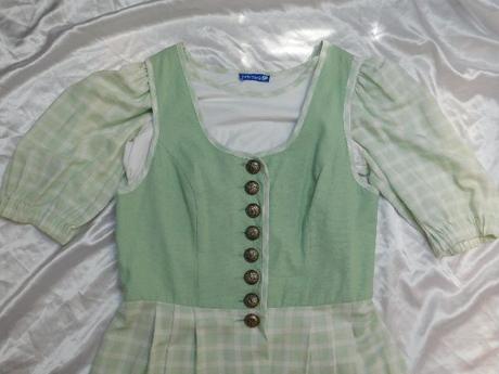 Kvalitny lanovy kostym/saty+bluzka/kroj, 42