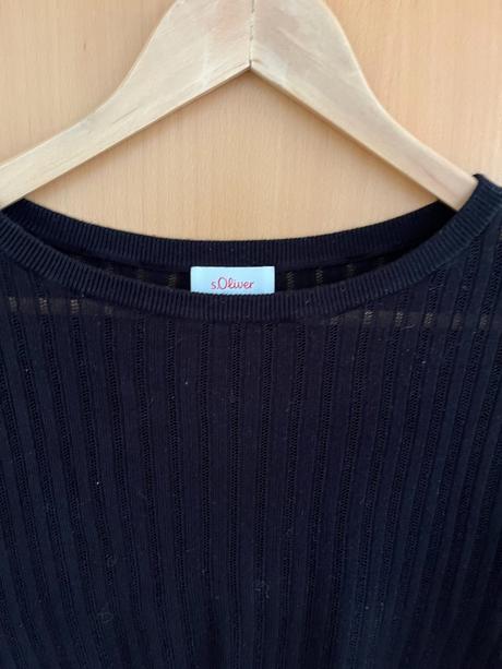 Tenký čierny svetrík s. oliver s, s.oliver,s