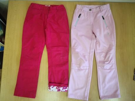 Nohavice jar jeseň softshell podšité, marks & spencer,122