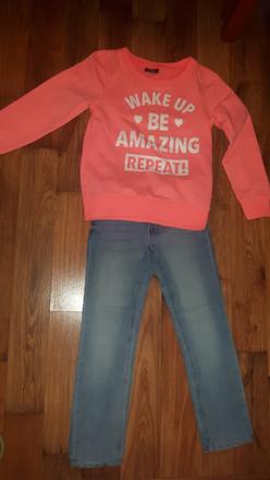 Zateplene rifle+mikina, 122