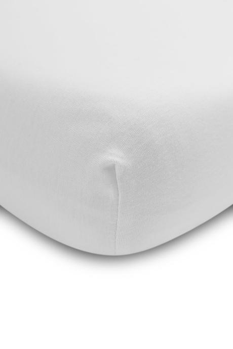 Sensillo jersey plachta deluxe 60x120xm biela, šírka (cm): 60,dĺžka (cm): 120