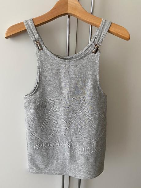 Svetlošedé letné šaty veĺkosť 116, 116