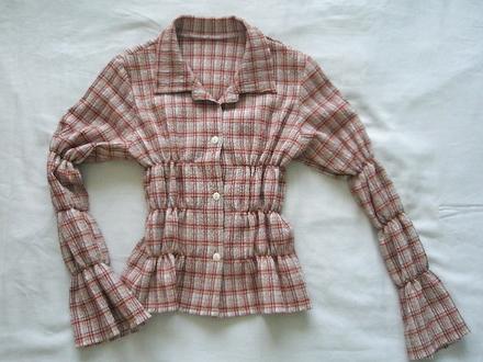 Károvaná blúzka veľ. 146, 146