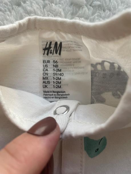 Bavlnene pyzamko dinosaury h&m, h&m,56