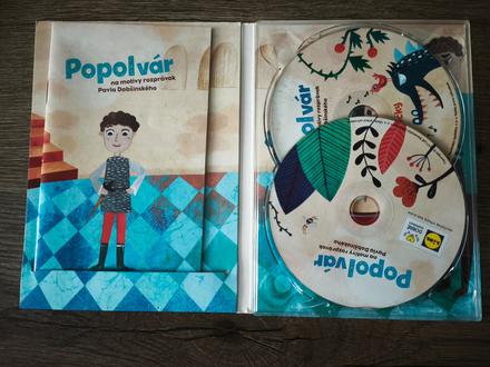 Cd s rozprávkou + pesničky popolvar,