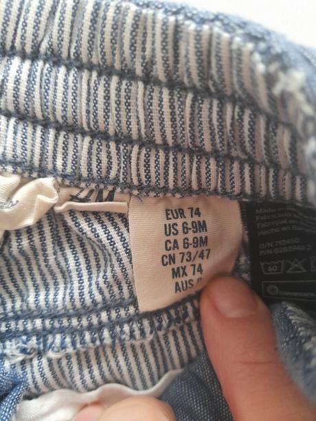 Tenké nohavice h&m, h&m,74