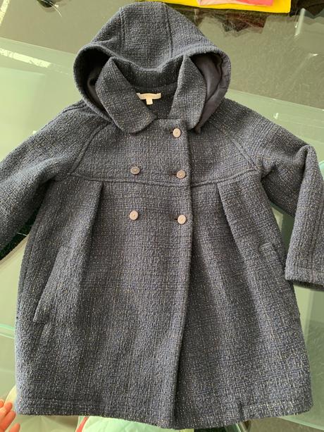 Chloe nádherný zimný dievčenský kabát veľkosť 4, 104