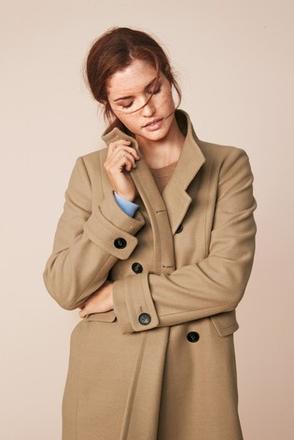 Kabát s dvojradovým zapinanim, next,l