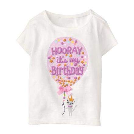 Grafické narodeninové tričko gymboree usa, gymboree,92 / 98 / 104